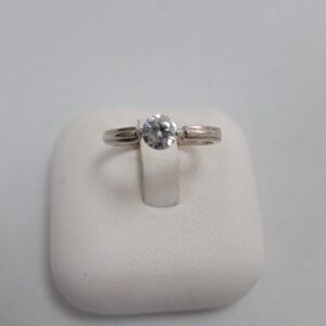 Anillo plata con circonia